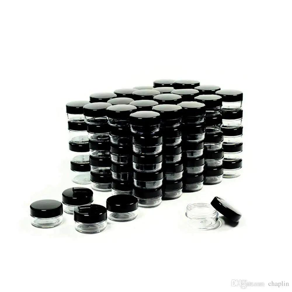 5 그램 화장품 용기 샘플 항아리 뚜껑 플라스틱 메이크업 샘플 용기 BPA 무료 냄비 항아리